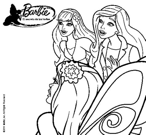 Dibujo De Barbie Y Sus Amigas Sorprendidas Para Colorear Dibujos Net