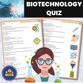 Biotechnology Trivia Quiz Biotech Assessment Test Biology And