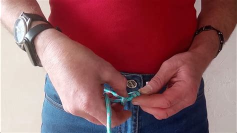 ЛАЙФХАК: Узел-пряжка/Knot-buckle для пояса из шнурка или веревки. Как ...