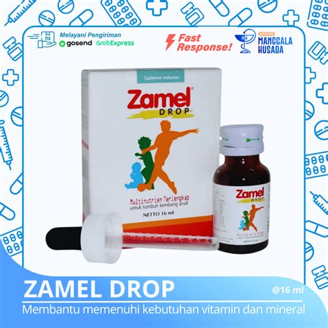 Jual ZAMEL DROP PER BOTOL 16 ML Shopee Indonesia