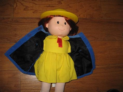 Madeline talking Doll Yellow dress hat blue coat Great Condition