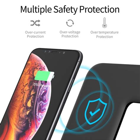 Станция за безжично зареждане STELS S90, 15W, Черен - eMAG.bg