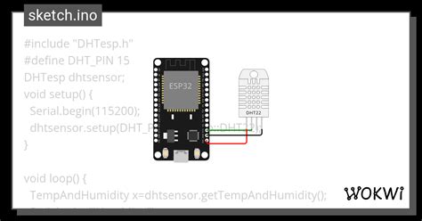 เซนเซอร์วัดอุณหภูมิความชื้น Wokwi Esp32 Stm32 Arduino Simulator