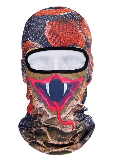 Маска Балаклава BB B01 (Змея, Кобра) (Тонкие), купить за 474 руб.