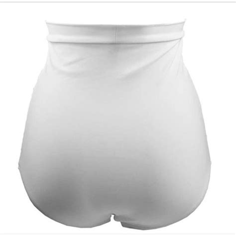 Maillots de Bain Vintage pin up Bas de Bikini froncé Taille Haute Bas de Maillots Gainant à