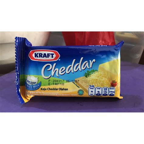 Jual Keju Cheddar Kraft Gr Shopee Indonesia