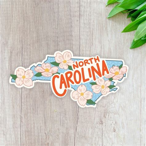 North Carolina With A Heart Vinyl Decal Sticker Love North Etsy