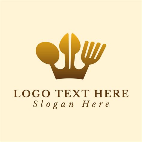 Cutlery Crown Restaurant Logo Brandcrowd Logo Maker