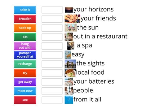 Travel Collocations Solutions Upper Intermediate Match Up