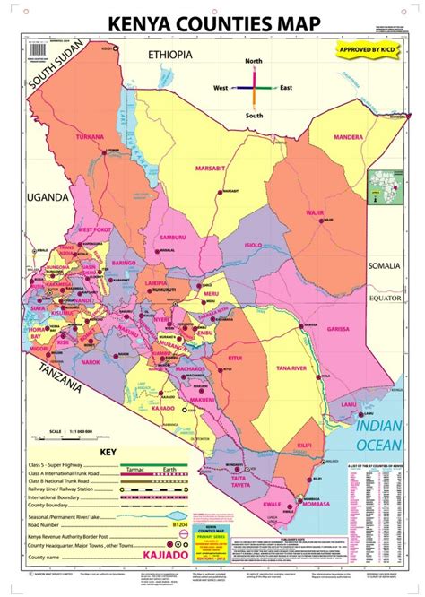 KENYA COUNTIES MAP - PRIMARY SERIES - Nuria Store