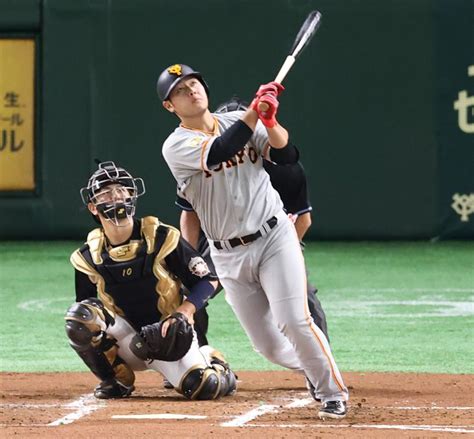 巨人：岡本和真選手 2試合連続のホームランを放つ♪ 野球大好き男！！