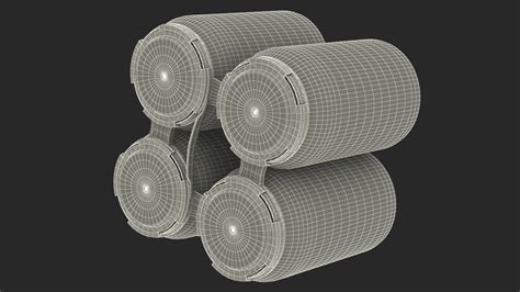3d Model Reusable 4 Pack Soda Can Plastic Holder Turbosquid 2139752
