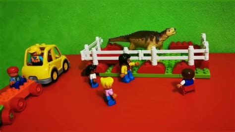 Побег из Динопарка. Динозавры. ТИРЕКС. ЛЕГО. МУЛЬТИКИ. - YouTube