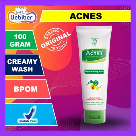 Jual ACNES CREAMY WASH 100 GR ACNES TREATMENT SERIES Shopee Indonesia