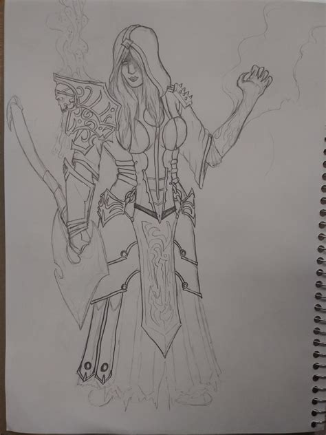 Necromancer concept art. I hope we get one at some point. : r/wow