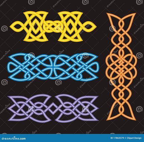 Celtic Ornamental Designs Royalty Free Stock Photo