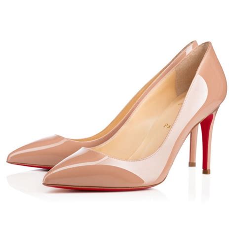 Christian Louboutin Pigalle Patent Pumps Nude Louboutin Sale