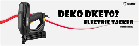 DEKO DKET02 Электрический степлер и степлер мебельный штапельный ...