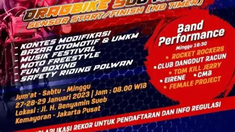 Street Race Bakal Digelar Kembali Di Kemayoran Pada 27 29 Januari 2023