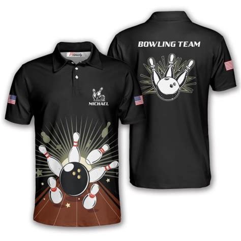 Retro Bowling Strike Custom Bowling Shirts For Men Primesty