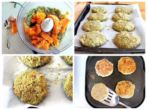 Chickpea Sweet Potato Quinoa Burgers With Spiced Yogurt Sauce A