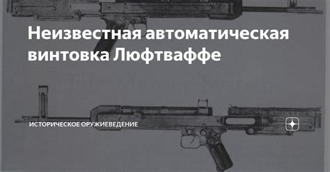 Неизвестная автоматическая винтовка Люфтваффе | Историческое ...