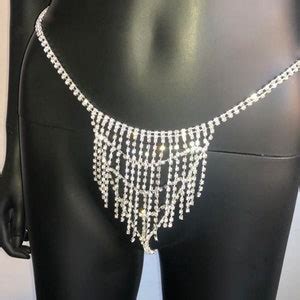 Sexy Rhinestone Bikini Set Crystal Body Chain Jewelry Sexy Lingerie Sparkling Rhinestone Bra And