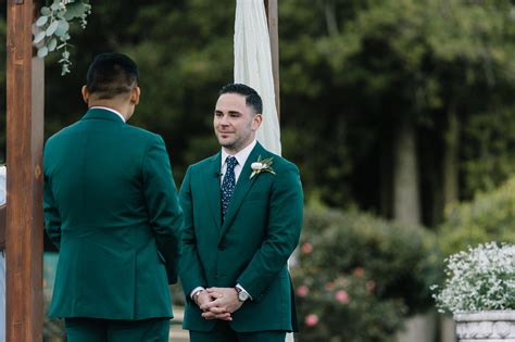 Monochromatic Fall Same Sex Wedding At The Gallaher Mansion In Norwalk Connecticut