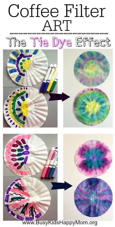 Busy Kids Happy Mom: How to Tie-Dye Coffee Filters for Kids Coffee ...