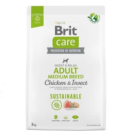 Brit Care dog Sustainable Adult Medium Breed 3 kg | Krmiva.sk ...
