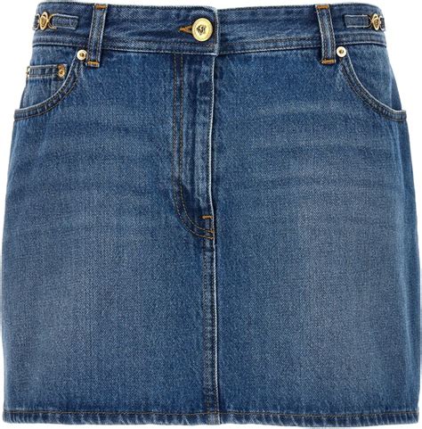 Versace Denim Mini Skirt Skirts Shopstyle