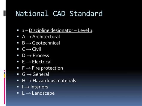 Ppt National Cad Standard Powerpoint Presentation Free Download Id