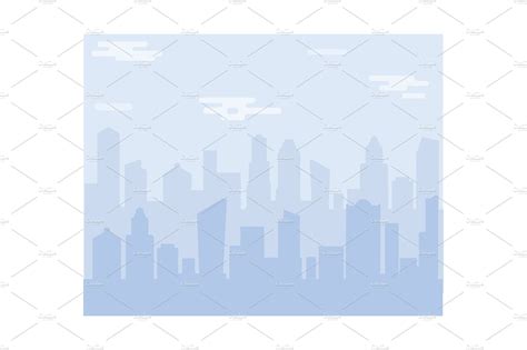 City scape vector silhouette | Decorative Illustrations ~ Creative Market