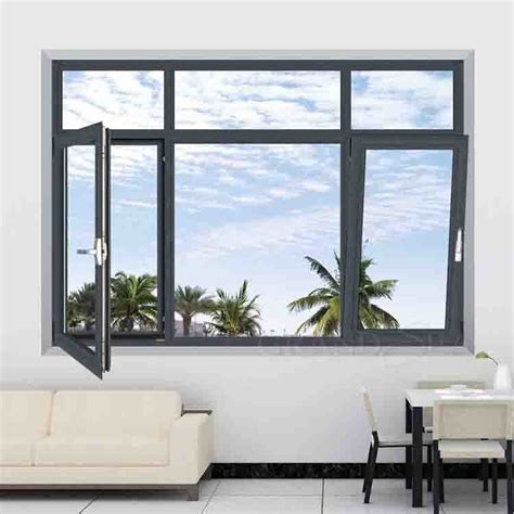 Custom Modern Design Double Glazed Aluminum Heat Insulation Tilt And