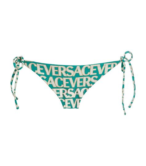 Versace X Dua Lipa Logomania Bikini Bottoms Harrods DO