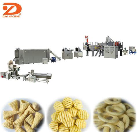 3D Pellet Snack Crispy Bugles Chips Making Machine China Crispy