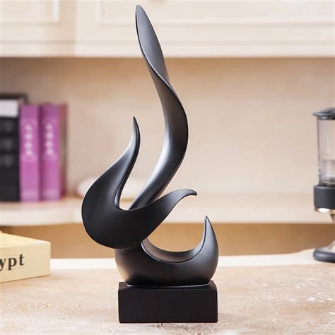 Творческий огонь Скульптура абстракция из искусственного камня статуя ...