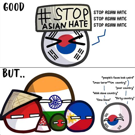 As Asian I Can Confirm Asian Ppl Hate Each Other Rcountryballscomics