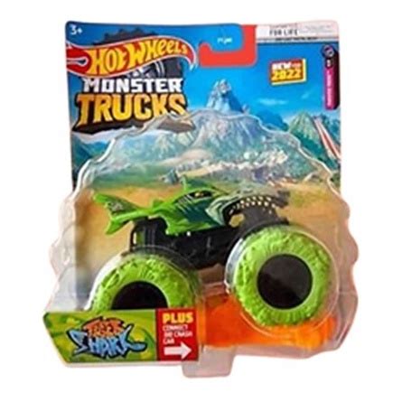 Hot Wheels Monster Trucks 1 64 Tiger Shark Hgd00 Shopee Brasil