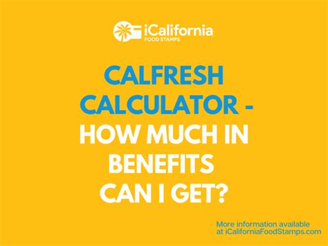 How To Calculate My Calfresh Benefits