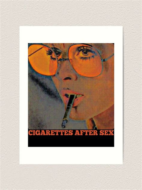 Women Men Dark Grey Cigarettes After Sex Fansart Retro Vintage Art Print For Sale By