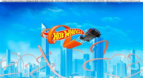 Lateral Faixa De Bolo Tema Hot Weels Elo Produtos Especiais