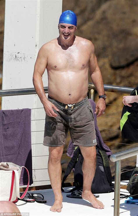 Sex And The City S Chris Noth Reveals Belly As He Goes For Dip At Bondi Beach Daily Mail Online