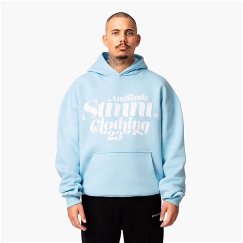 Authentic Hoodie Ice Blue Statement Clo