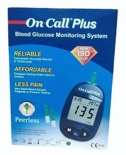 On Call Plus Blood Glucose Monitoring 3 3 X 1 8 X 0 7 Inches At 450