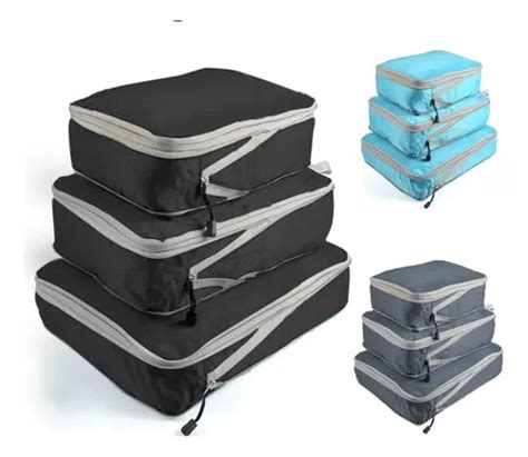 Organizador De Mala Com Compressão - Kit Organizador De Mala Expansiva / Compressão | Parcelamento sem juros