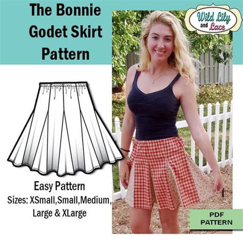 Godet Skirt Pattern Skirt Pattern Godet Skirt Skirt Pattern Easy