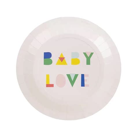 Χάρτινα πιάτα Baby Love nude