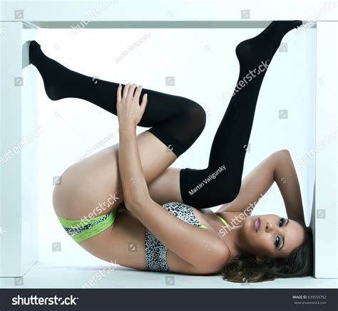 Elegant Beautiful Woman Long Hair Lingerie Stock Photo Shutterstock