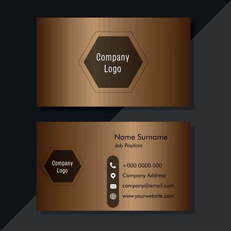 Brown business card 3322509 Vector Art at Vecteezy